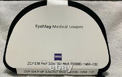 Zeiss EyeMag Dental Medical Binocular Loupes, New (4.0x/500mm or 3.3x/450mm)