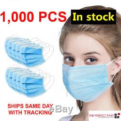 1000 Pcs Visage Masque Chirurgical Médical Earloop Dentaire À Usage Unique 3-ply Bouche Couverture