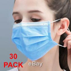 20/10/50 Masque Visage Bouche Couverture Chirurgical Médical Dentaire À Usage Unique 3-ply Earloop
