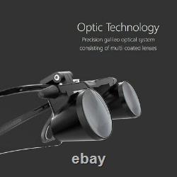 2.5x Loupes Dentaires Binoculaires Led Head Light Medical Surgical Glasses