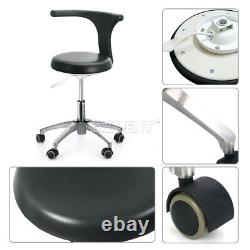 2 Types Dental Medical Mobile Chair Doctor Assistant Tabouret Réglable Bleu/noir