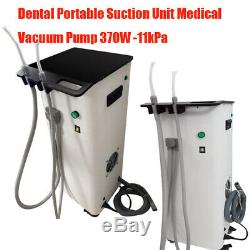 370w Portable Unité D'aspiration Sous Vide Dentaire Médicale Machine À Haute Pompe À Vide -11kpa