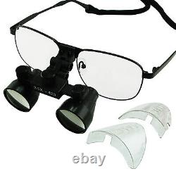 3.5x Grossissement Galilean Style Titanium Frame Dental Medical Surgical Loupes