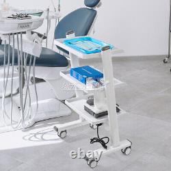 3 Étagères De Chariot Dentaire D'instruments Médicaux Mobiles Panier D'outils / Chaussettes D'alimentation