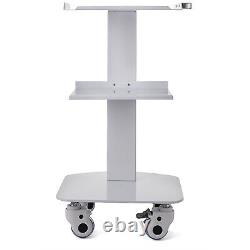 3 Niveaux Medical Trolley Steel Mobile Cart Lab Dental Spa Salo Équipement 2castors