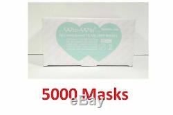 5000 Earloop Masque Visage 3pli Dentaires À Usage Unique Médical Chirurgical Grippe Poussière Nail-fda