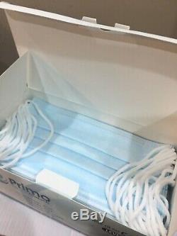 500 Pc / 10 Boîtes Bleu Primo Boucle Oreille Chirurgicale Dentaire Médical Masque Astm Niveau 1