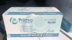 500 Pc / 10 Boîtes Bleu Primo Boucle Oreille Chirurgicale Dentaire Médical Masque Astm Niveau 1