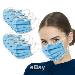 500 Pcs Visage Masque Chirurgical Médical Dentaire À Usage Unique 3-ply Earloop Bouche Couverture