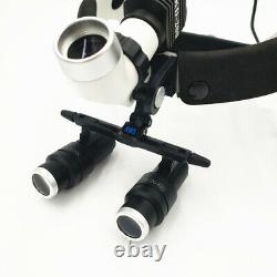 5.0x Loupes Dentaires Magnificateur Binoculaire + Médical Chirurgical 5w Lampe Phare Led