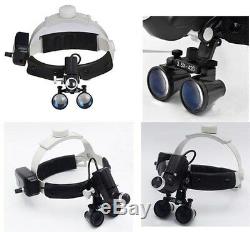 5w Led Chirurgicale Médicale Dentaire Phare Lampe Frontale + 3.5x420mm Loupes Loupe