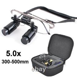 5x Loupes Dentaires Loupes Chirurgicales Loupes Jumelles Chirurgicales Lunettes Avec Carry Case Ce