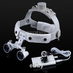 Bandeau Dentaire Chirurgical Médical Binoculaire Loupes Loupe / Phare Led
