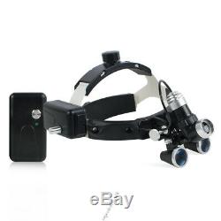 Bandeau Médico-chirurgical Dentaire Ajustable 3.5x Loupes Binoculaires Phares Led