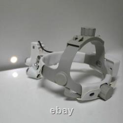 Bandeau chirurgical dentaire médical avec loupe binoculaire et lumière LED DY-106 blanc US de 3.5X