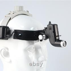 Bandeau sans fil médical dentaire avec lampe frontale LED 5W et 2 batteries DY-006 noir