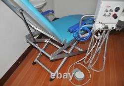 Chaise Pliante Médicale Dentaire Moblie Pliante Avec Éclairage Chirurgical Led Et Bac Dentaire
