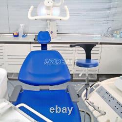 Chaise dentaire mobile médicale réglable pour dentiste avec dossier et tabouret en cuir dur