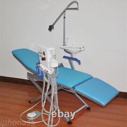 Chaise dentaire pliante portable avec unité de turbine lumineuse à LED équipement médical