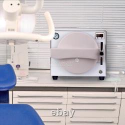 Chaise pliante dentaire + turbine à air + lampe LED orale / stérilisateur d'autoclave médical de 18L