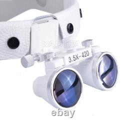 Dental Medical Led Head Light Loupe / 3.5x Magnificateur Chirurgical Loupes Binoculaire