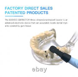 Détecteur d'implant dentaire Localisateur d'implants + Tête de capteur rotatif à 270° réutilisable (ensemble de 3 pièces)