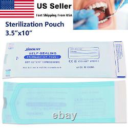 Jusqu'à 10000 Pochettes de Stérilisation 3.5 x 10 pour Instruments Dentaires Médicaux Auto-scellantes