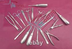 Kit d'extraction dentaire pour chien d'instruments chirurgicaux médicaux en acier inoxydable