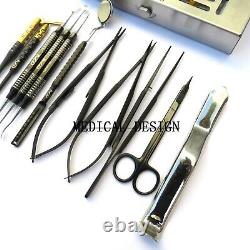 Kit de chirurgie buccale micro-parodontale, ensemble périostéal, instrument mucogingival dentaire.