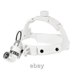 Loupe médicale et dentaire de 420 mm avec grossissement 3,5X et éclairage LED, lunettes binoculaires