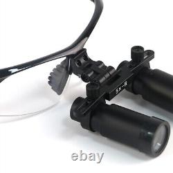 Loupes binoculaires médicales dentaires 5X pour lunettes grossissantes avec étui noir