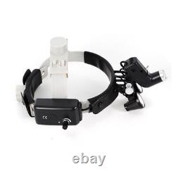 Loupes binoculaires médicaux chirurgicaux 3.5x avec serre-tête magnificateur dentaire et lampe frontale à LED