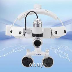 Loupes binoculaires médicaux chirurgicaux dentaires avec loupe 5W LED 3.5X 420mm