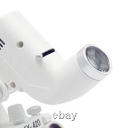 Lunettes binoculaires chirurgicales médicales dentaires grossissantes 3.5X 420mm avec éclairage frontal LED 5W