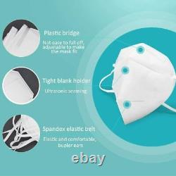 Masque facial blanc jetable KN95 5-1000 couches de sécurité FFP2 avec approbation C. E.