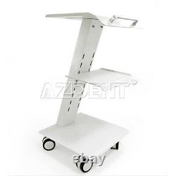 Mobile Dental Socket Tool Intégré Steel Cart Trolley Medical Double Castors Us