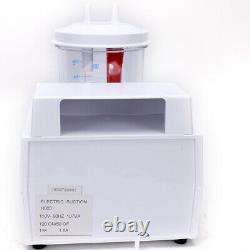 Portable 1l Medical Dental Phlegm Unité D'aspiration Pompe À Piston Dispositif À Vide Silencieux