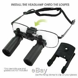 Portable Led Head Light Lampe De Laboratoire Dentaire Chirurgical Médical Loupe Avec Clip Binocular