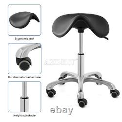 Tabouret Saddle Black Medical Dental Lab Chaise De Bureau Massage Ergonomique Réglable