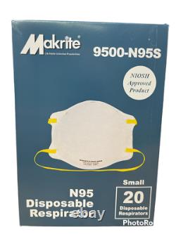 Toutes Les Tailles Makrite 9500-n95 Niosh CDC Chirurgical Medical N95 Masque Visage Respirateur