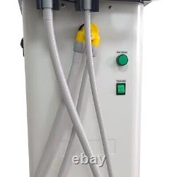 Unité d'aspiration portable pour l'aspiration médicale et dentaire de 370 W avec pompe à vide haute pression - États-Unis