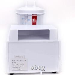 Unité de succion dentaire portable de 1000 mL pour soins médicaux à domicile, aspirateur de mucus et de phlegme, NOUVEAU.