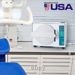 Ups Dental Lab Medical 18l Autoclave Stérilisateur Aspirateur Vapeur Automatique & Séchage