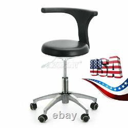 Ups Dental Mobile Chair Medical Dentist Chair Doctor Stool Pu Leather Black