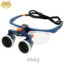 Us Kws 2.5x Loupes Binoculaires Dentaires Verre De Grossissement Chirurgical Loupe Médicale